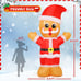 8FT Christmas Inflatable Gingerbread Man Lighted Led for Indoor Outdoor Decor