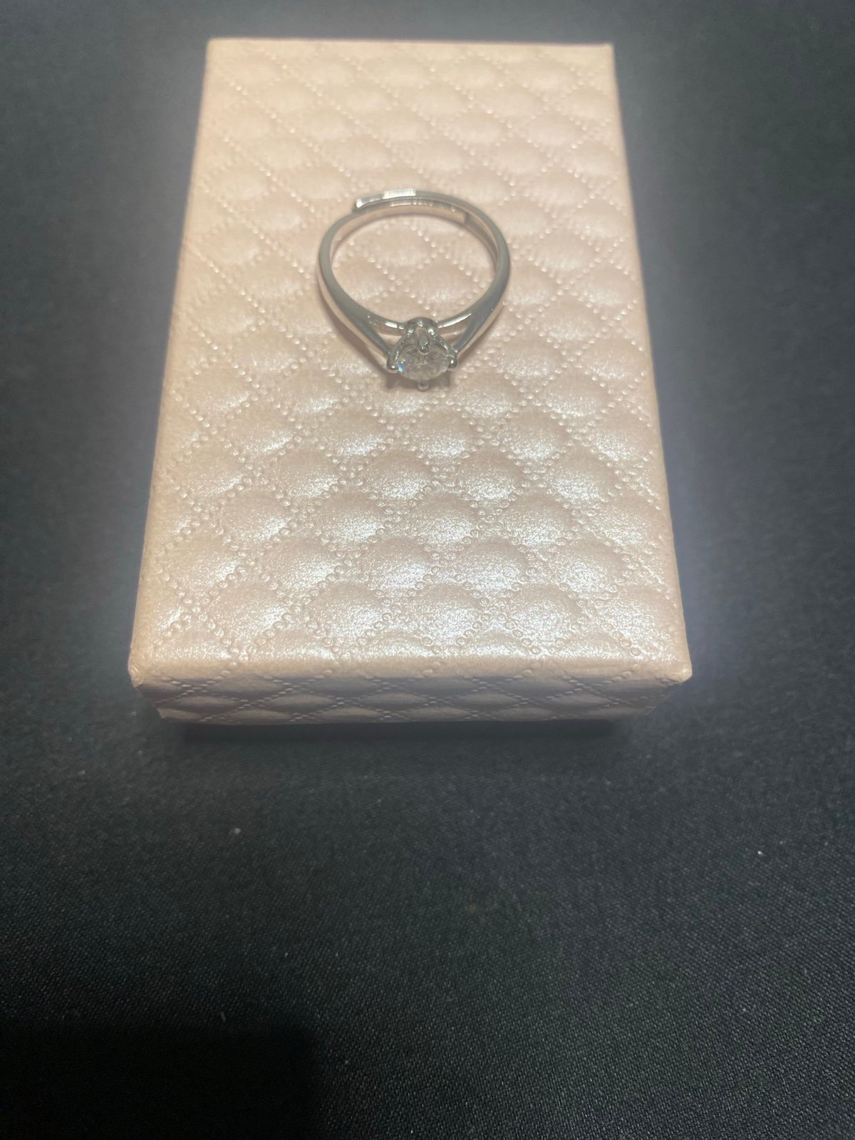 Moissanite Adjustable Ring