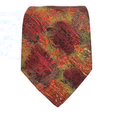 SANTOSTEFANO Multicolor Art Printed Silk Tie Made In Italy 59 / 3 .3/4 EX COND