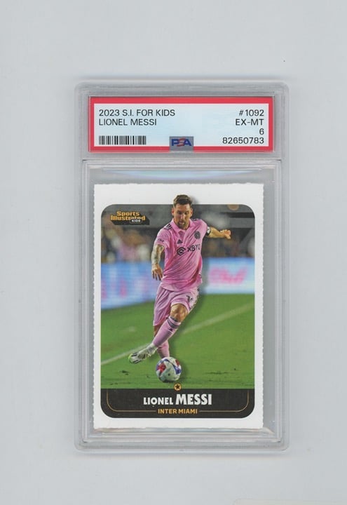 2023 SI Sports Illustrated for Kids Lionel Messi - First Miami Kit PSA 6 Ex-MT