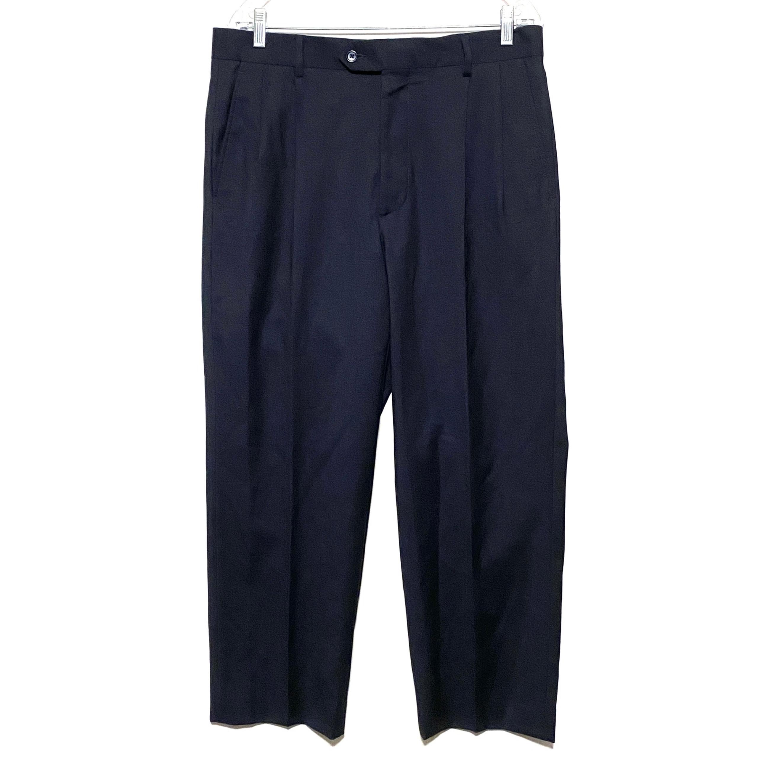Kirkland Blue Dress Pants Pleated Trousers Wool Pockets Made Italy Men 34 x 30