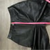Vintage Tower Hill Collection Women Black Straight Leg 100% Leather Pants Size 8