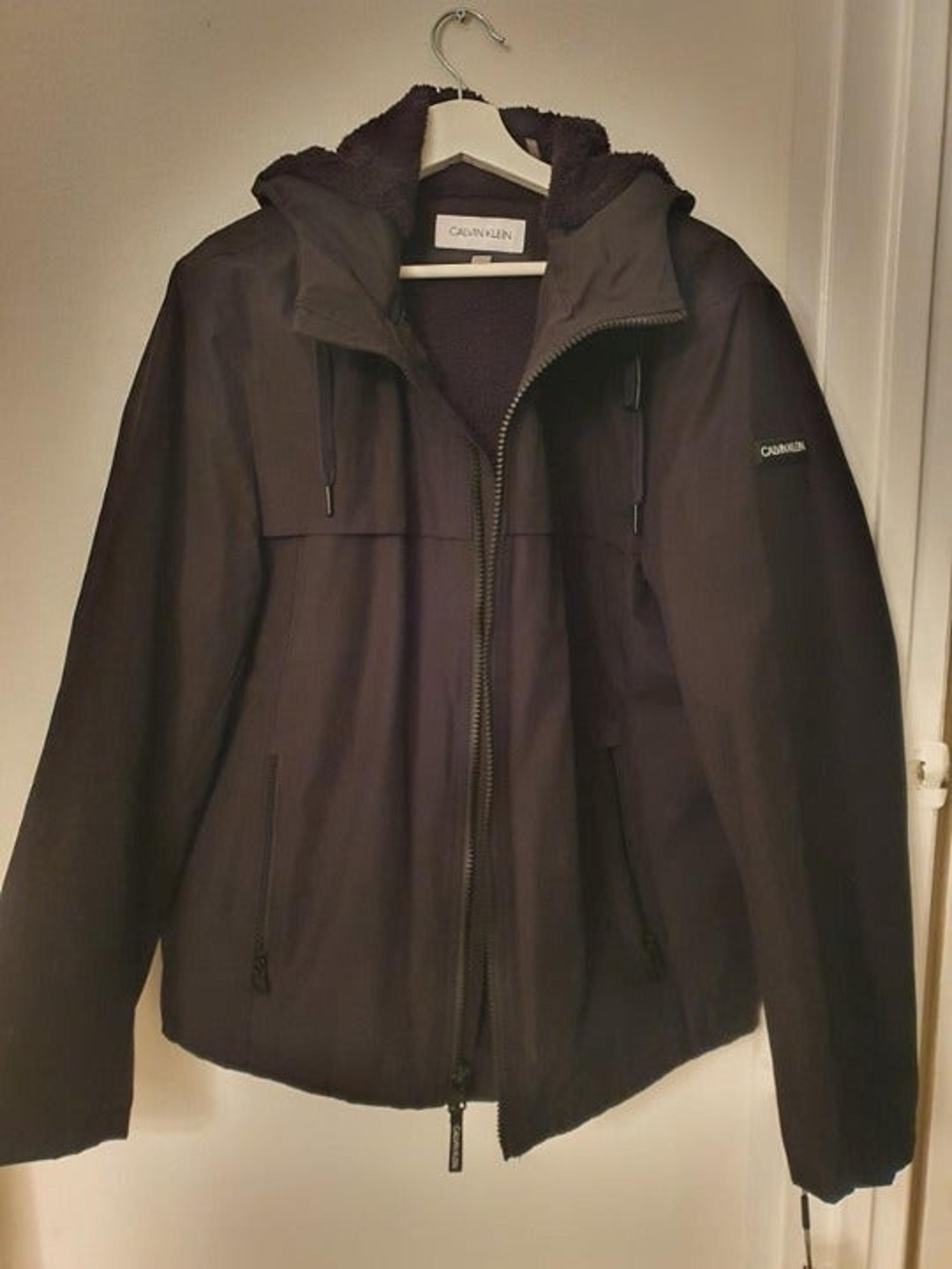 CALVIN KLEIN MEN'S WINTER SHERPA LINED HOODED JACKET | MEDIUM | NEW WITH TAGS