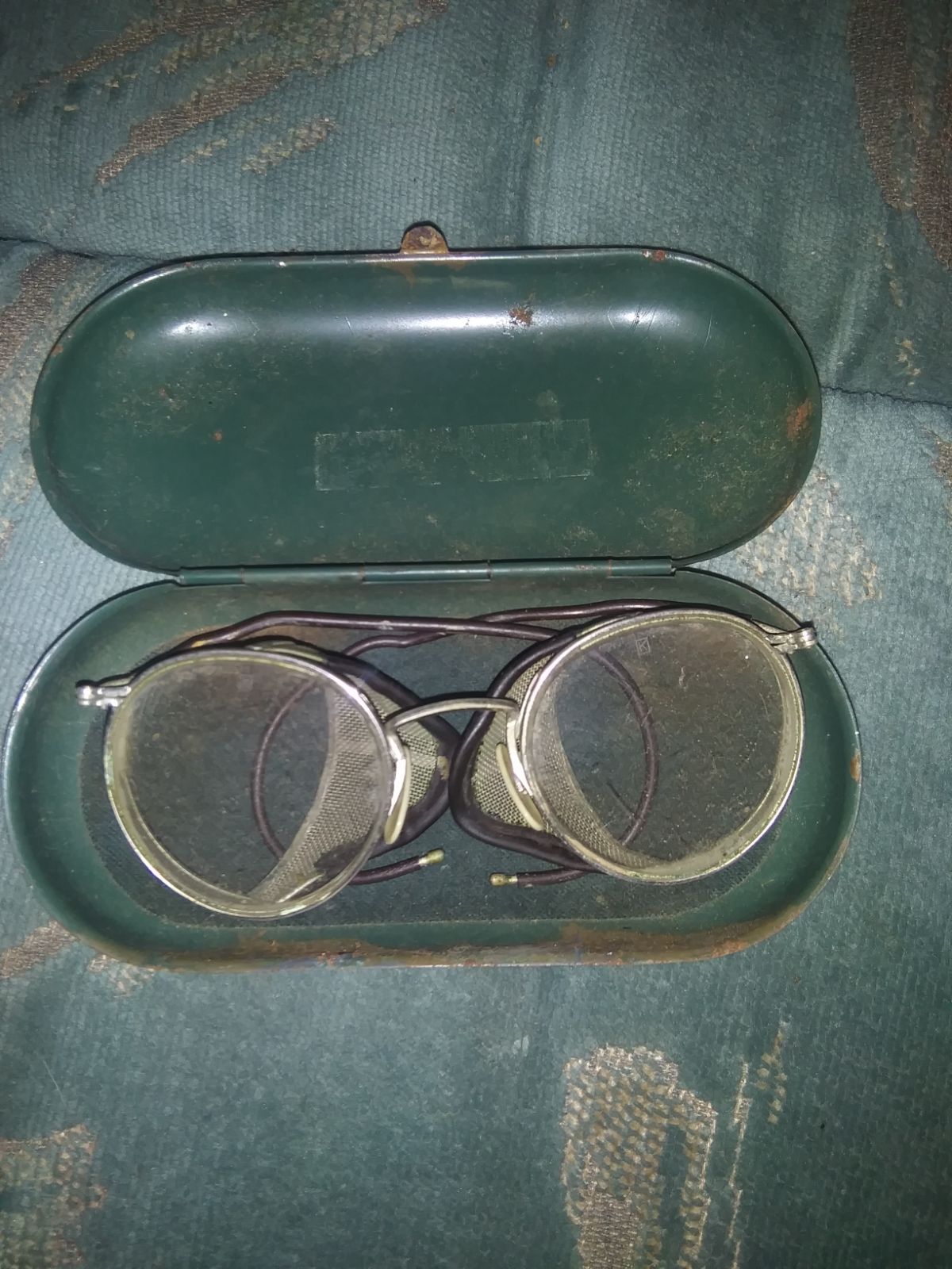 Antique glasses with case