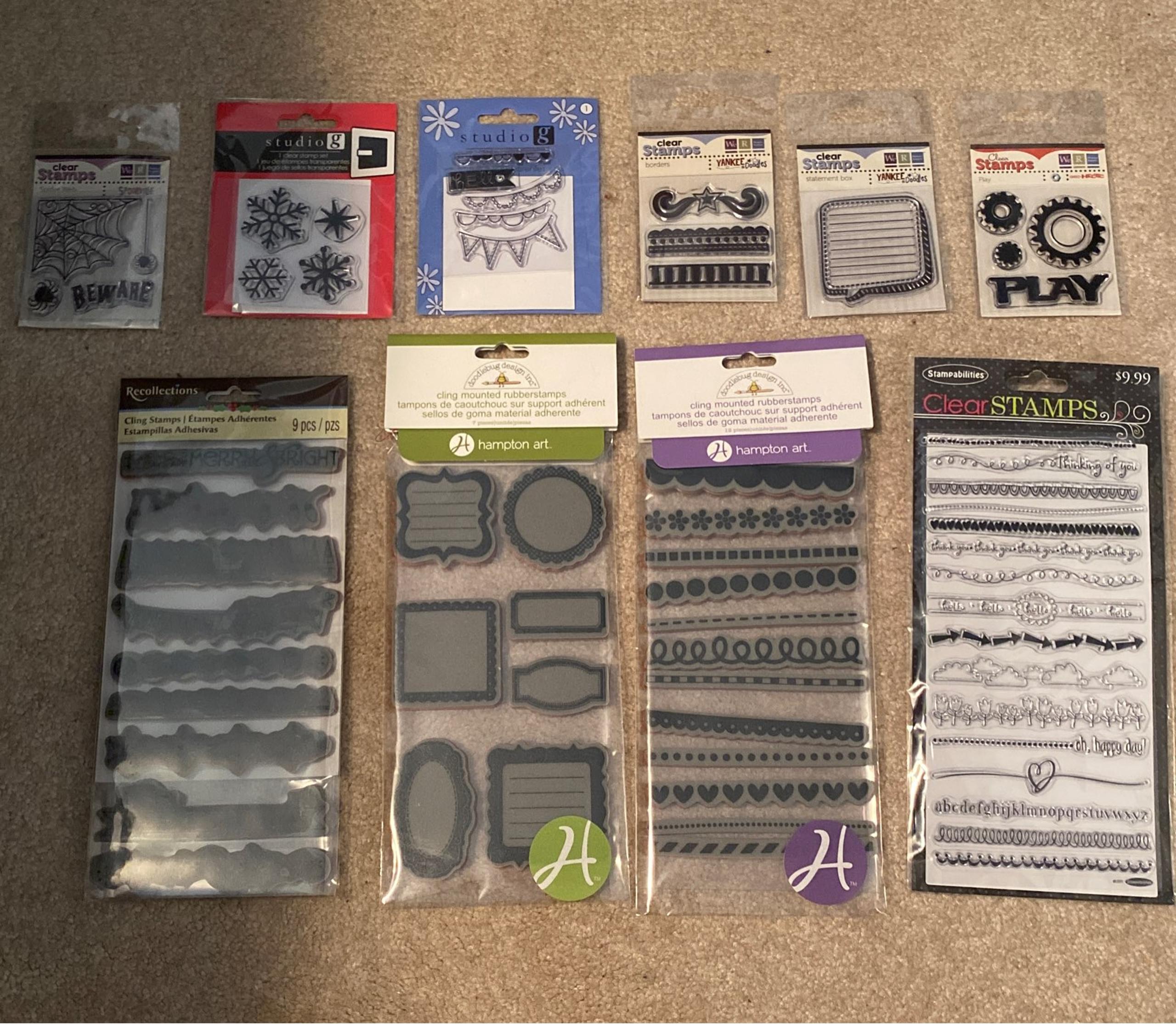 Cling on Stamps Brand new for Scrapbooking and Card Making