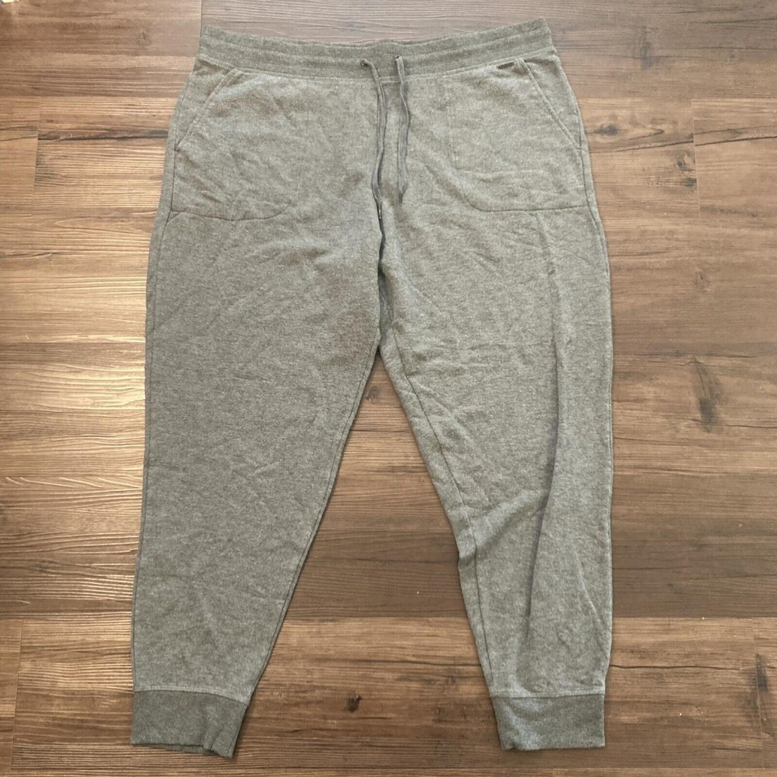Eddie Bauer Mens 2XL Sweatpants, Tapered Jogger Lounge Pants Gray