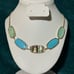Kendra Scott Custom Gold Noelle Necklace in Abalone, Turquoise and Chalcedony