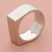 ivi los angeles sterling silver narrow aurelia signet ring size 4.5