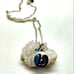 B silver initial necklace‎