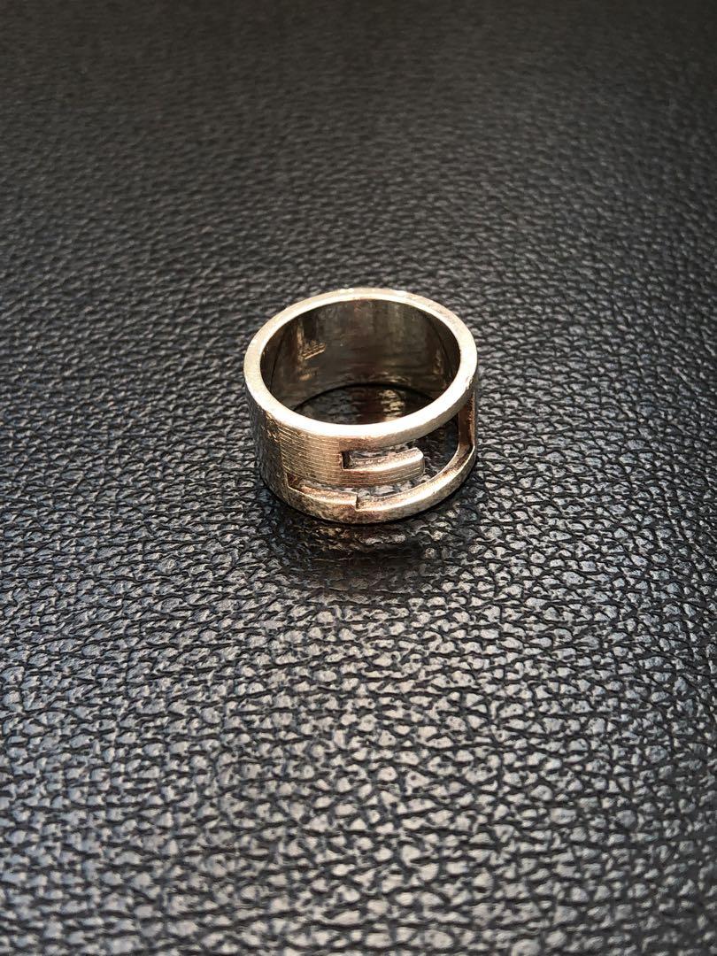OLD GUCCI G Logo silver Ring 925 Branded G