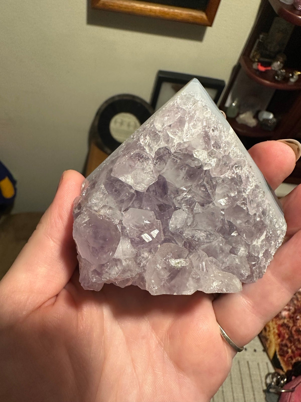 Gorgeous amethyst agate tower