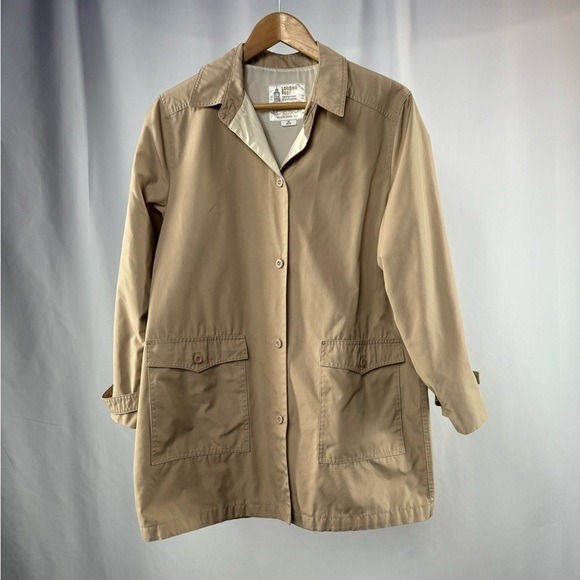 Vintage London Fog Button Up Jacket in Khaki Size 14 Reg