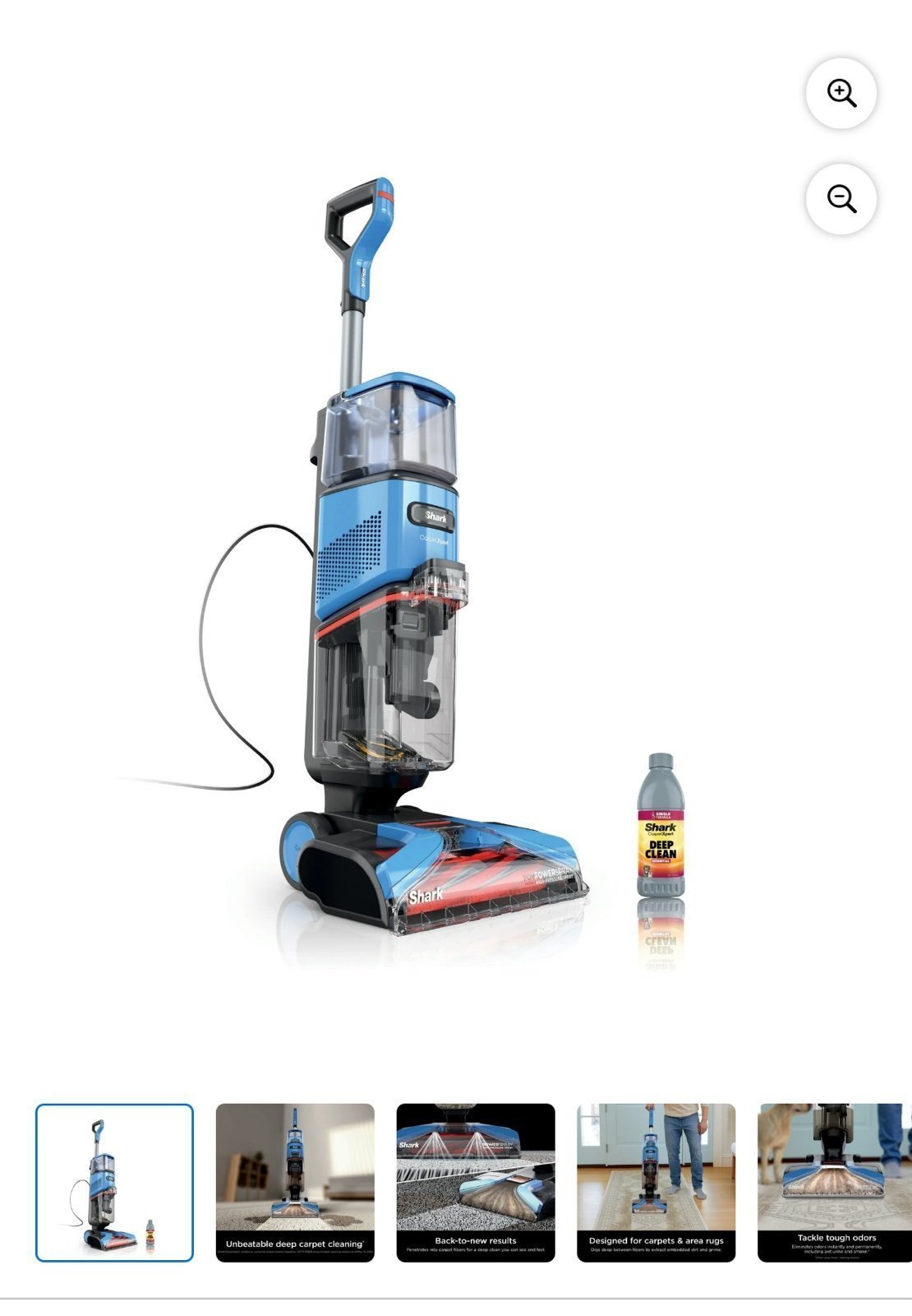 Shark CarpetXpert, Deep Cleaning Dirt Removal, Shampooer, Upright Carpet Cleaner