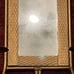 Vintage Gold Tone Hollywood Regency Wall Mirror & 4 Candle Holder