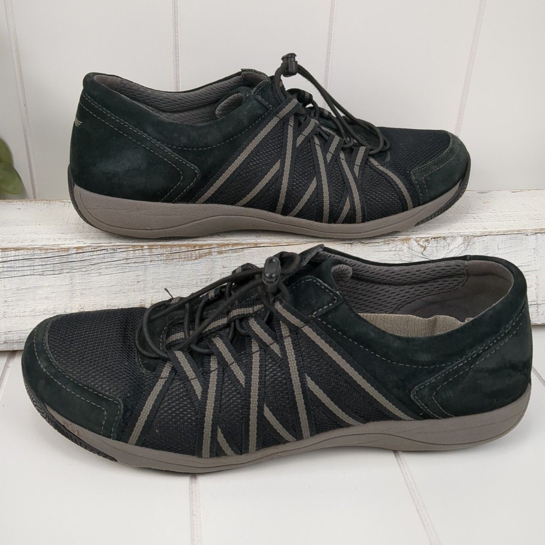 Dansko Women’s Honor Walking Comfort Shoes Black & Grey Size EU 41 US 10.5-11