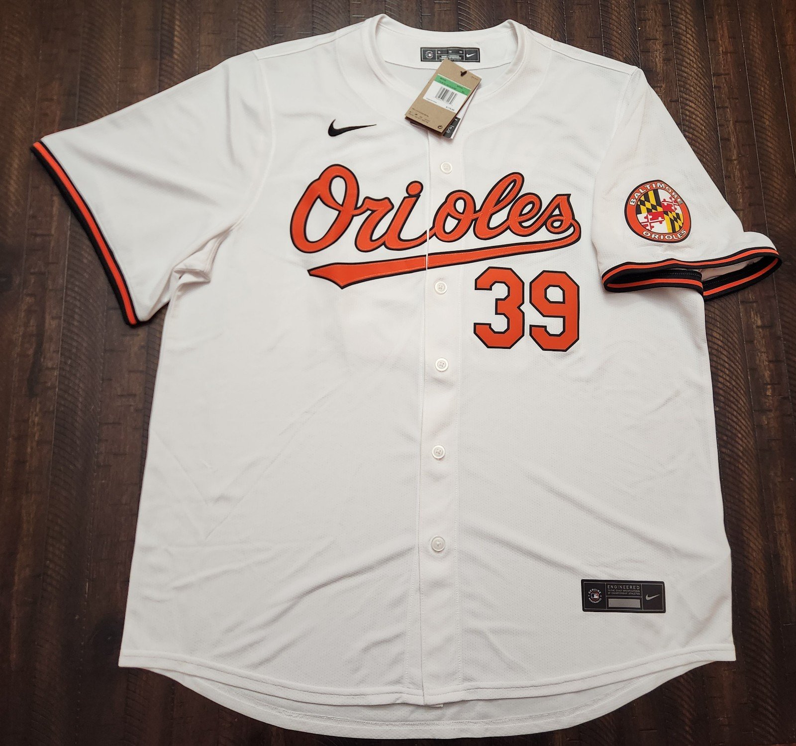 NWT Nike Vapor Baltimore Orioles Corbin Burnes Jersey Mens XL White. New with t