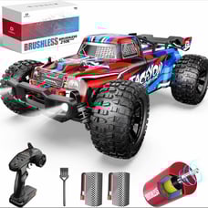 DEERC 1:10 Large Brushless RC Car, 11.1V 4X4 RTR High Speed Monster Truck