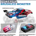 DEERC 1:10 Large Brushless RC Car, 11.1V 4X4 RTR High Speed Monster Truck