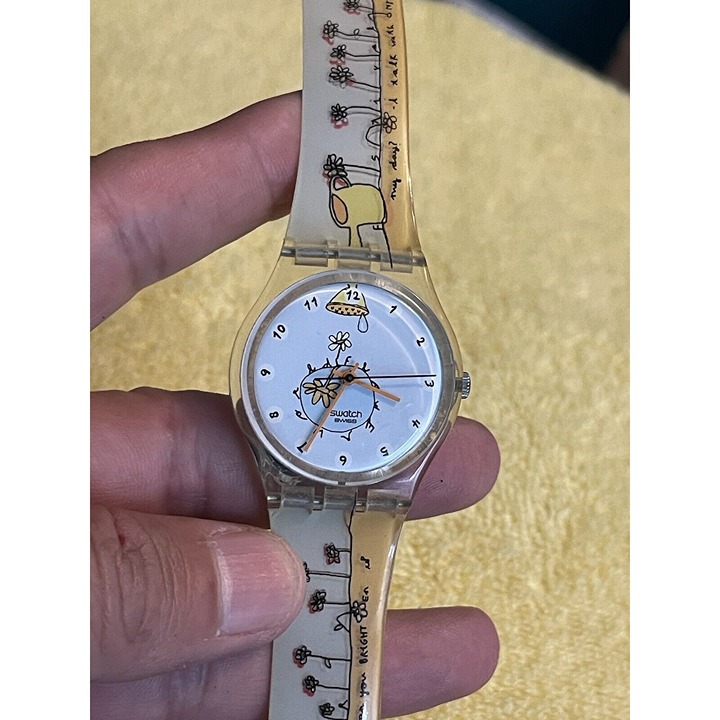 SWATCH GENT ORIGINALS - GK312 FLOWER TALK - Vintage (needs Battery)