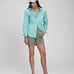 NWT GAP 5 High Rise Girlfriend Khaki Shorts with Washwell Mesculen Green 6 Lon