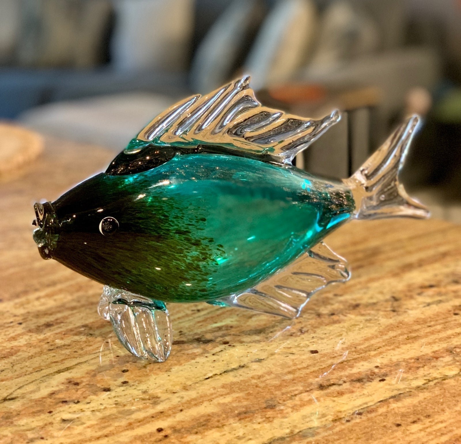 Vintage Murano Style Glass Fish Figurine