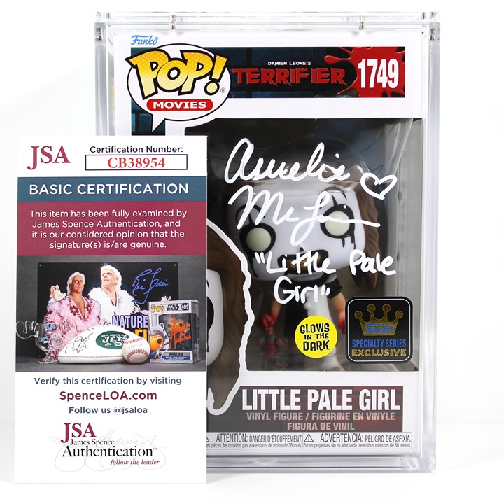 Amelie McLain Signed Terrifier Little Pale Girl #1749 Funko Pop! JSA COA