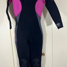 BARE SPORTS 5/4mm Velocity Full Wetsuit Women's, Black/Pink/Gray Size 10T