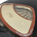 VTG Sears Bathroom Weight Scale Round MCM Atomic Black Gold Speckle 1950s USA