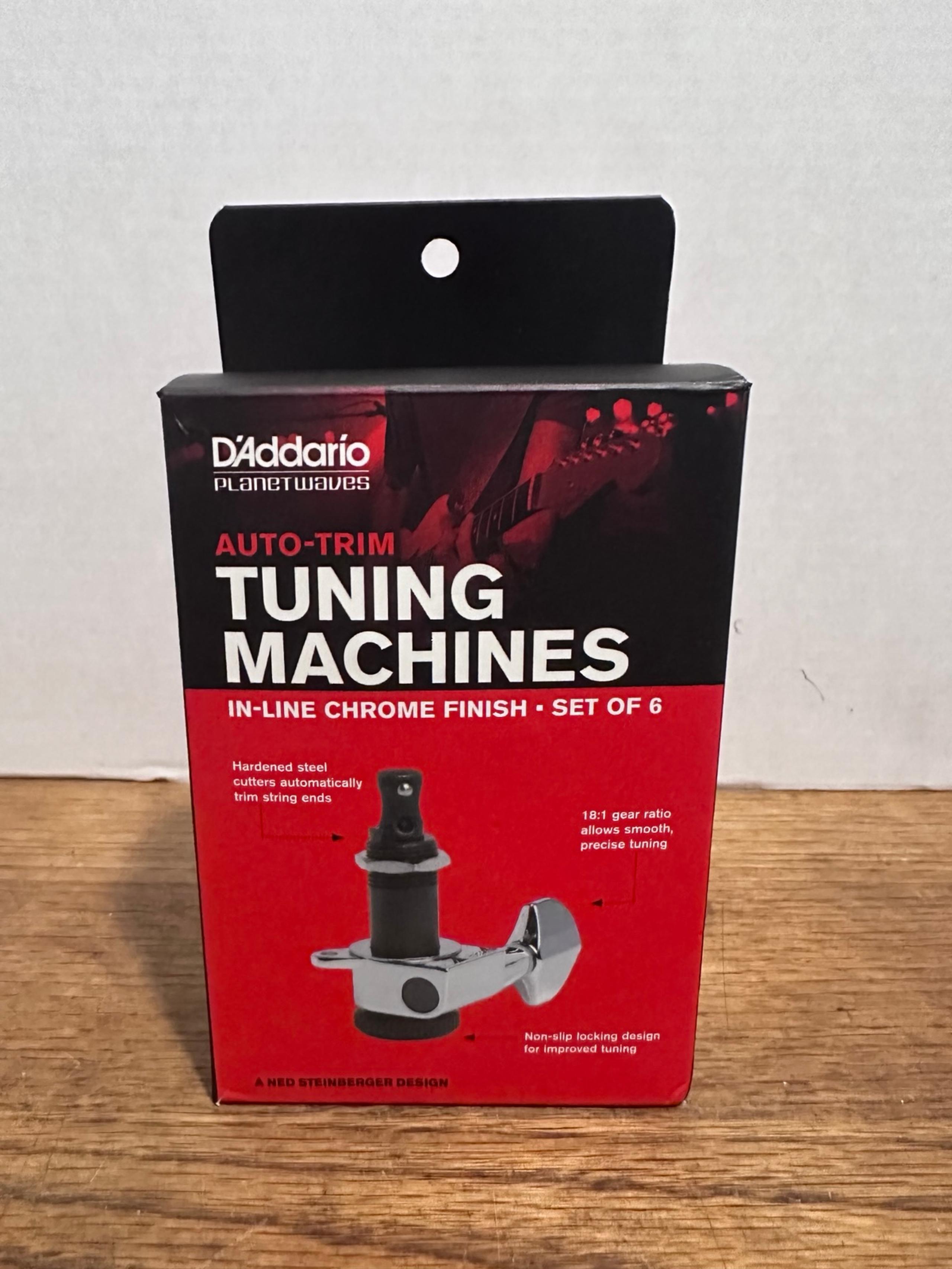 D’Addario auto-trim tuning machines