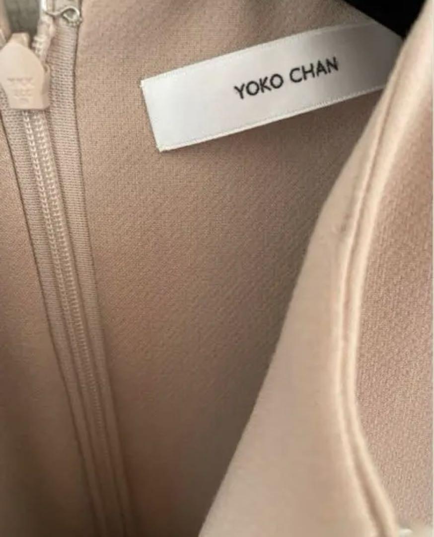Excellent Condition YOKO CHAN Long Sleeve Pearl Slit Line Blouse