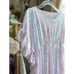 Flower Child Blooming Daisy Mesh Pastel Swim Coverup 3/4