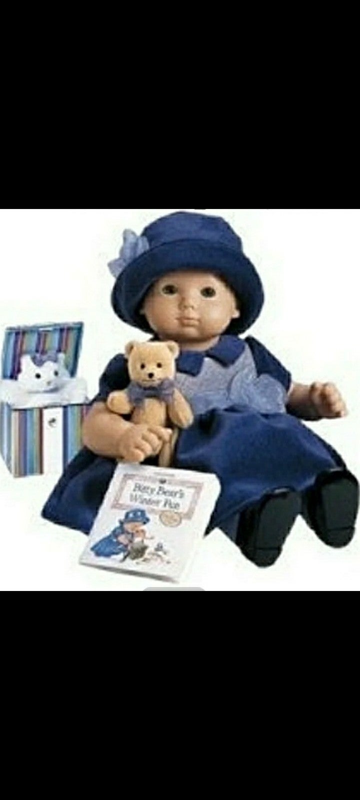 BITTY BABY Blue/purple Velveteen Outfit