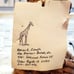 Handmade Iowa Marion Zierath Giraffe handwoven Basket