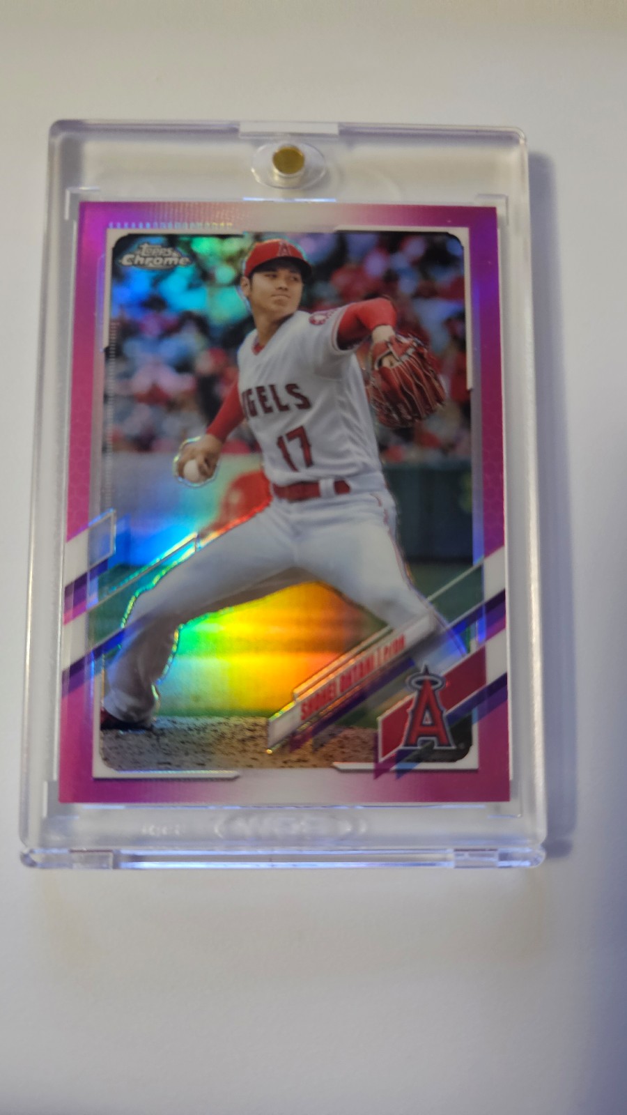 SHOHEI OHTANI TOPPS CHROME 2021 # 159 PINK PARALLEL
