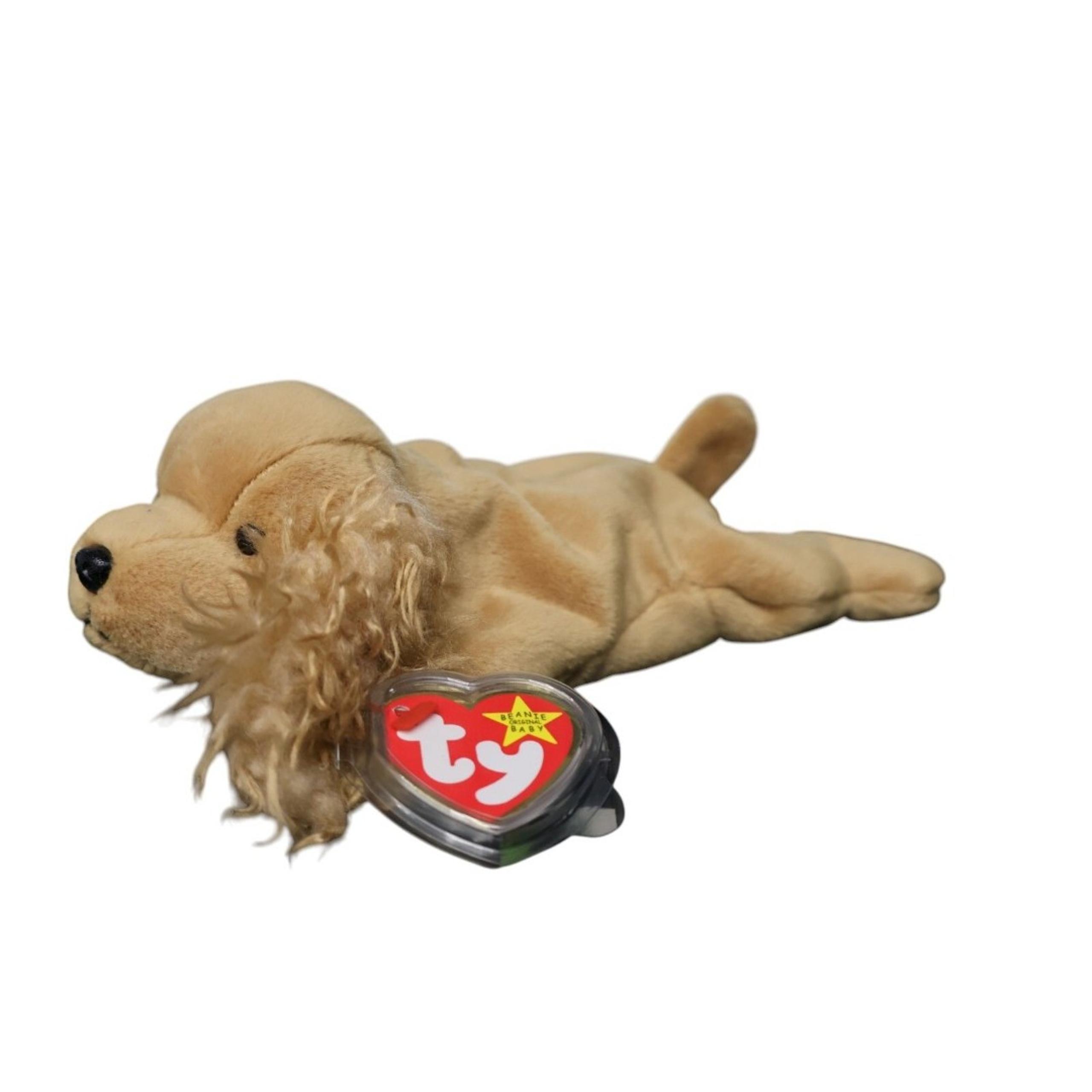 TY Beanie Baby Spunky | 1997 Cocker Spaniel Dog | MWMT | Rare & Retired