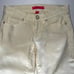 Lily Pulitzer Women’s Pale Yellow Low Rise Raw Hem Jeans Sz 0