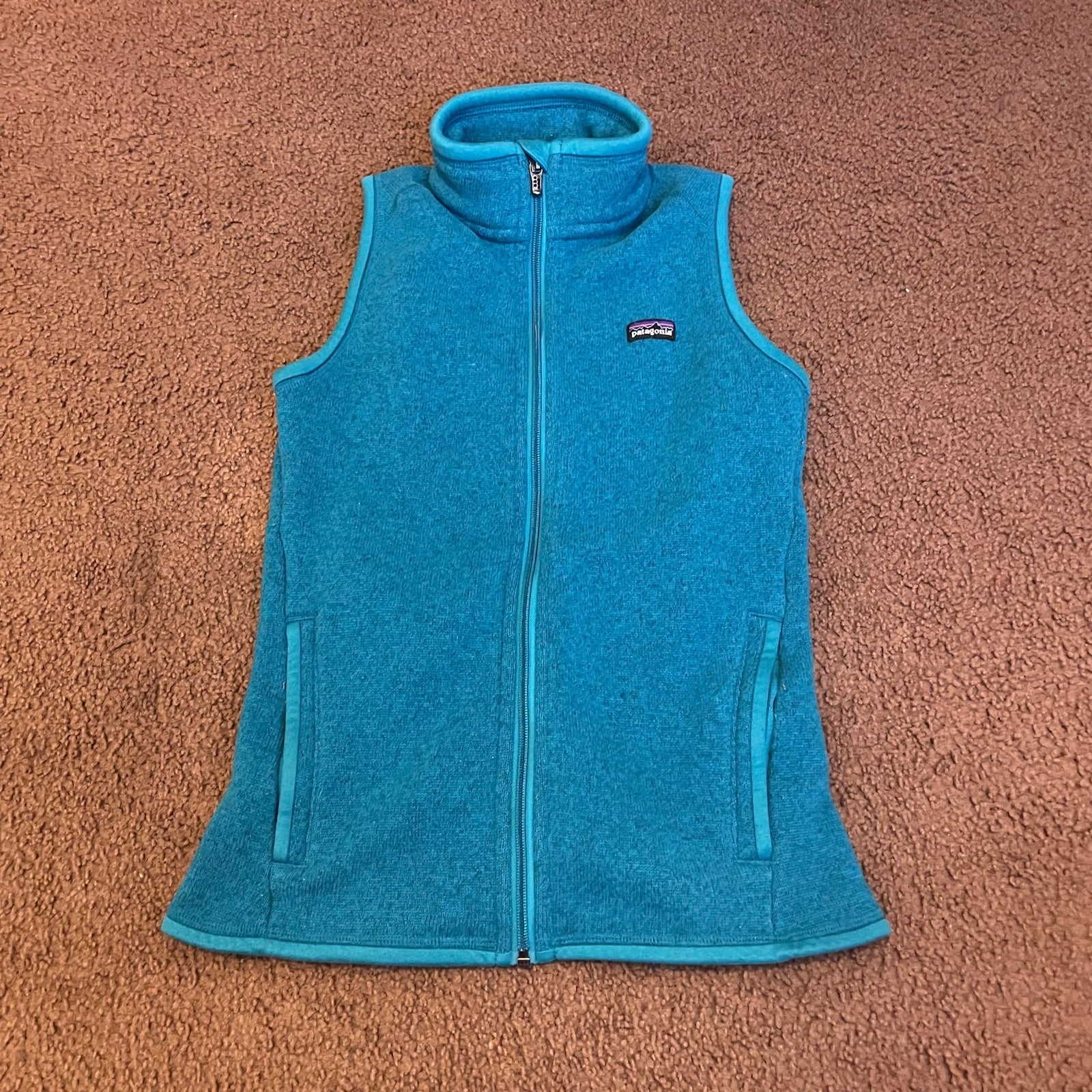 Patagonia teal slim fit better sweater vest size XS