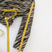 ANNE KLEIN GOLD BLACK ZEBRA ANIMAL PRINT MOTO BLAZER JACKET COAT Size 14.