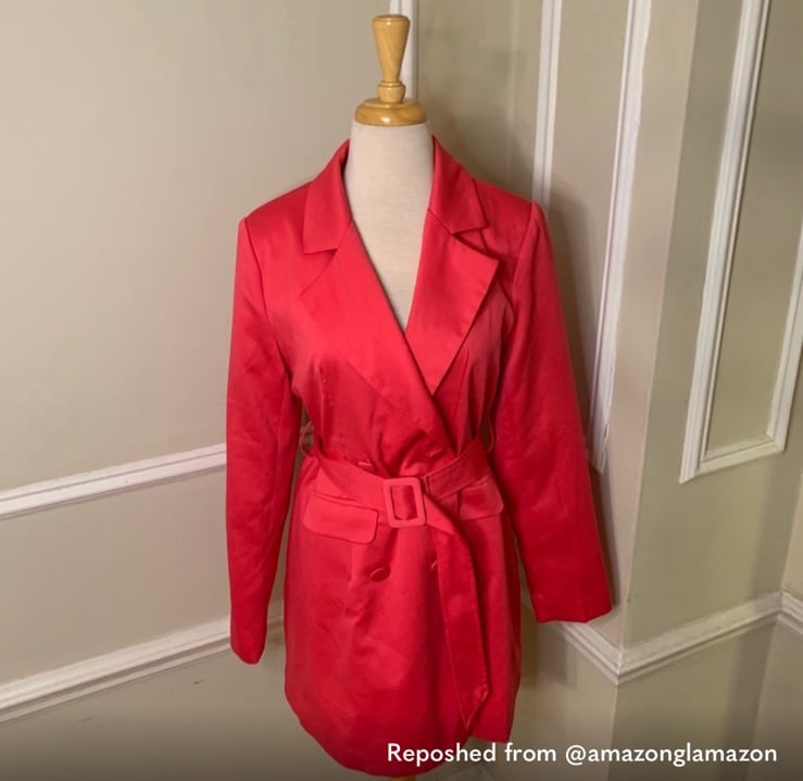 BARBIE VIBES! Nasty Gal Hot Pink Blazer Dress
