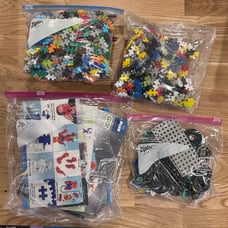 Plus Plus MEGA Bundle - GO! Street Racing Super Set Animals Tubes 1,000s