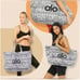 BTS Jin Brand Ambassador | ALO Yoga Gray Tie-Dye Canvas Tote Bag. Official. Grey