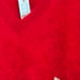 J.Crew Brushed Cashmere Cropped V-neck Sweater In Vintage Red, Size XXS