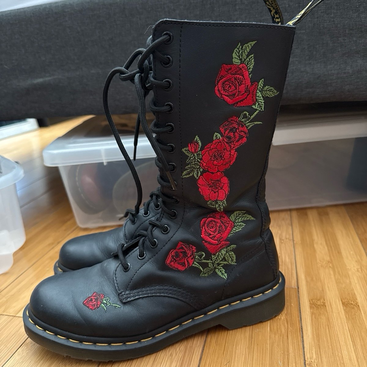 Dr. martens 1914 VONDA LEATHER MID CALF BOOTS