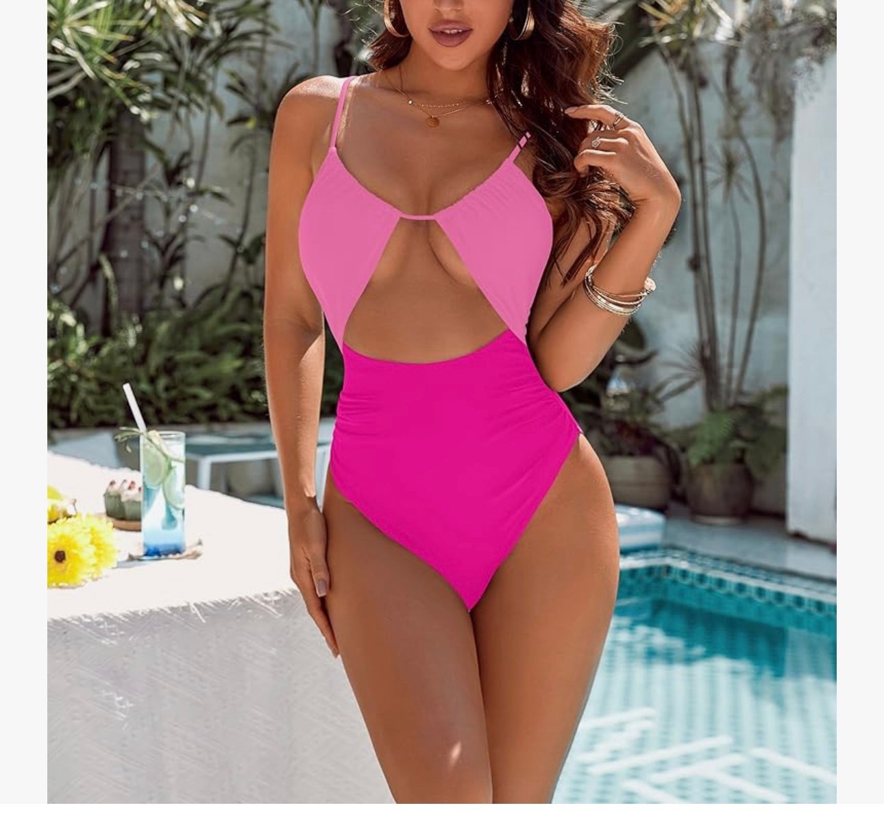 Flattering Cheeky High Cut Out Tummy Control Bathing Suit