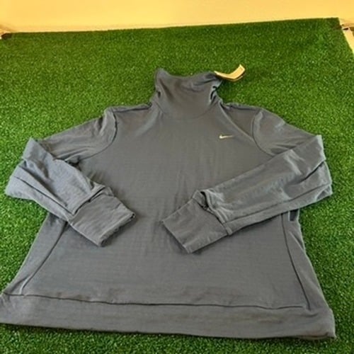 Nike Therma-FIT Running Element Turtleneck Shirt Blue Womens Extra Large NWT