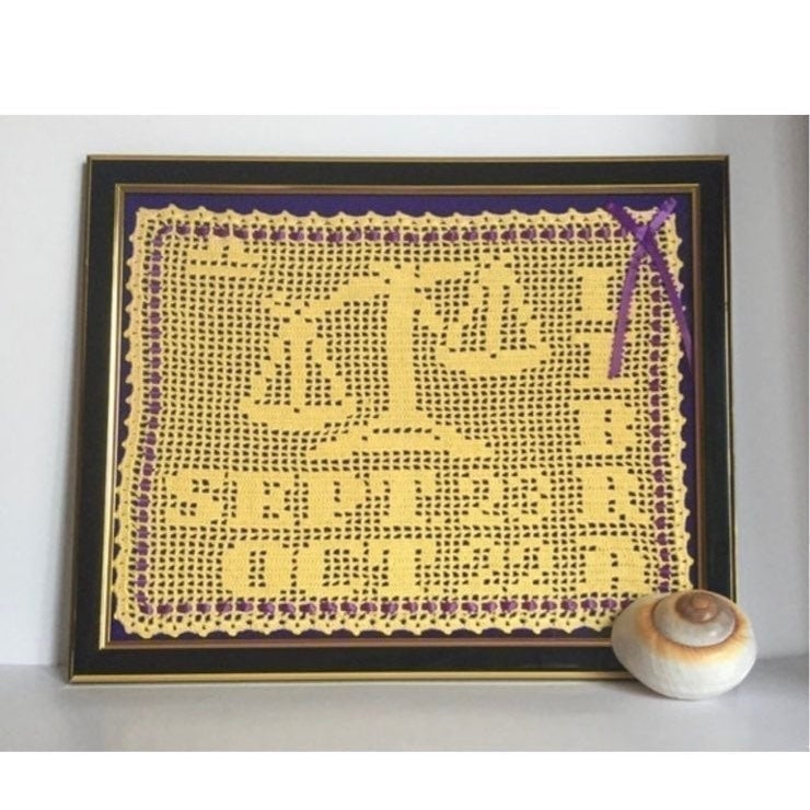 Libra Sign & Symbol Zodiac Crochet Wall