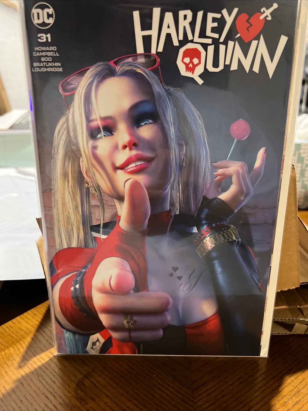 HARLEY QUINN #31 TIAGO DA SILVA TERRIFICON EXCLUSIVE VARIANT LIMITED 500 W/ COA