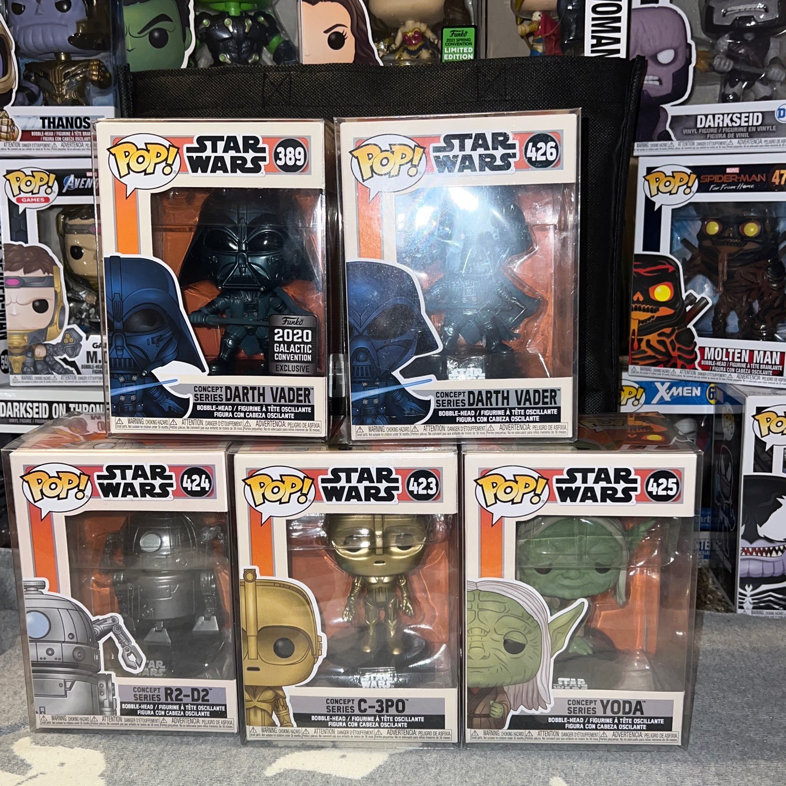 Star Wars Concept Series Funko Pop Lot