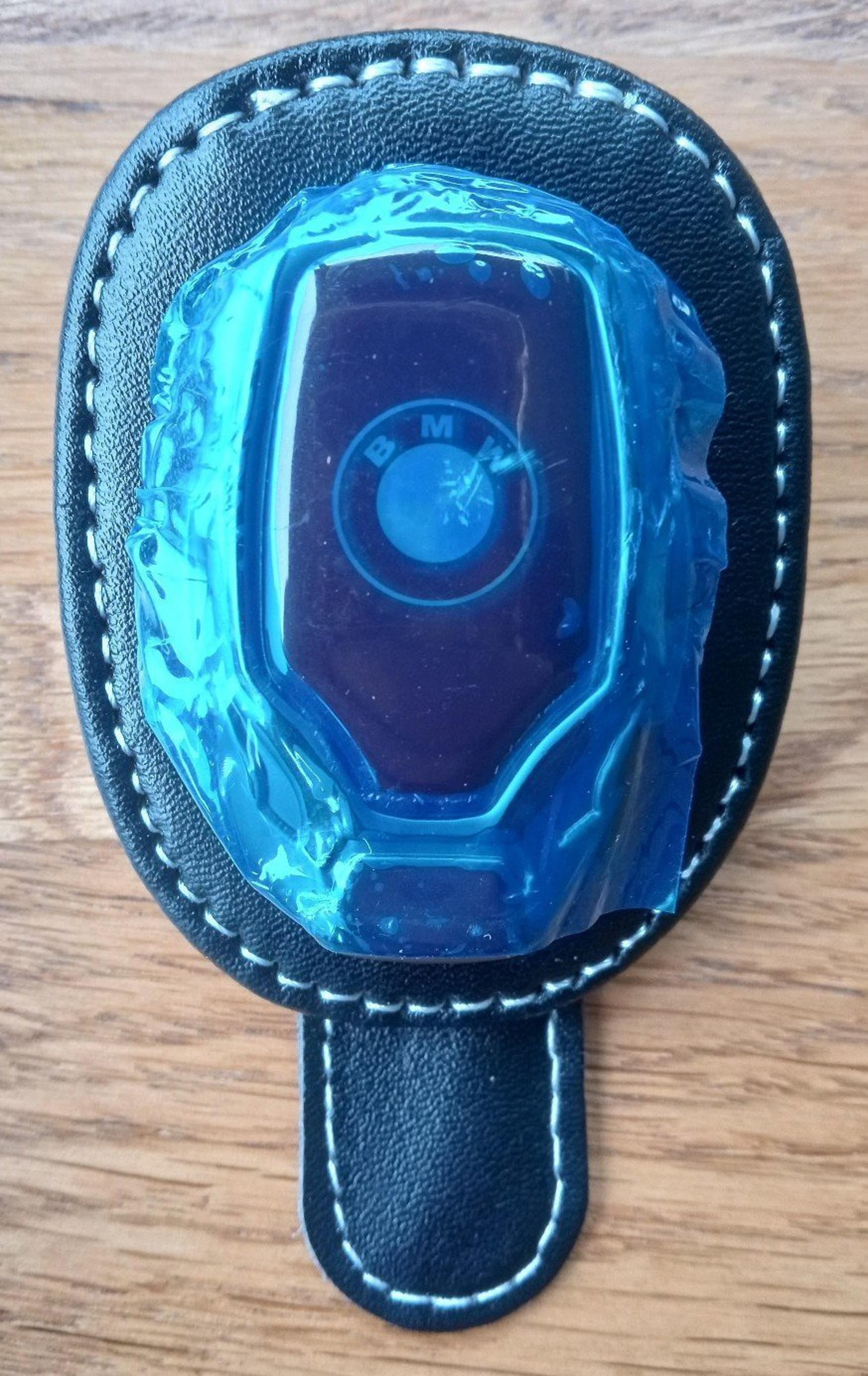 BMW Black Leather Vizor Clip Sunglasses Holder
