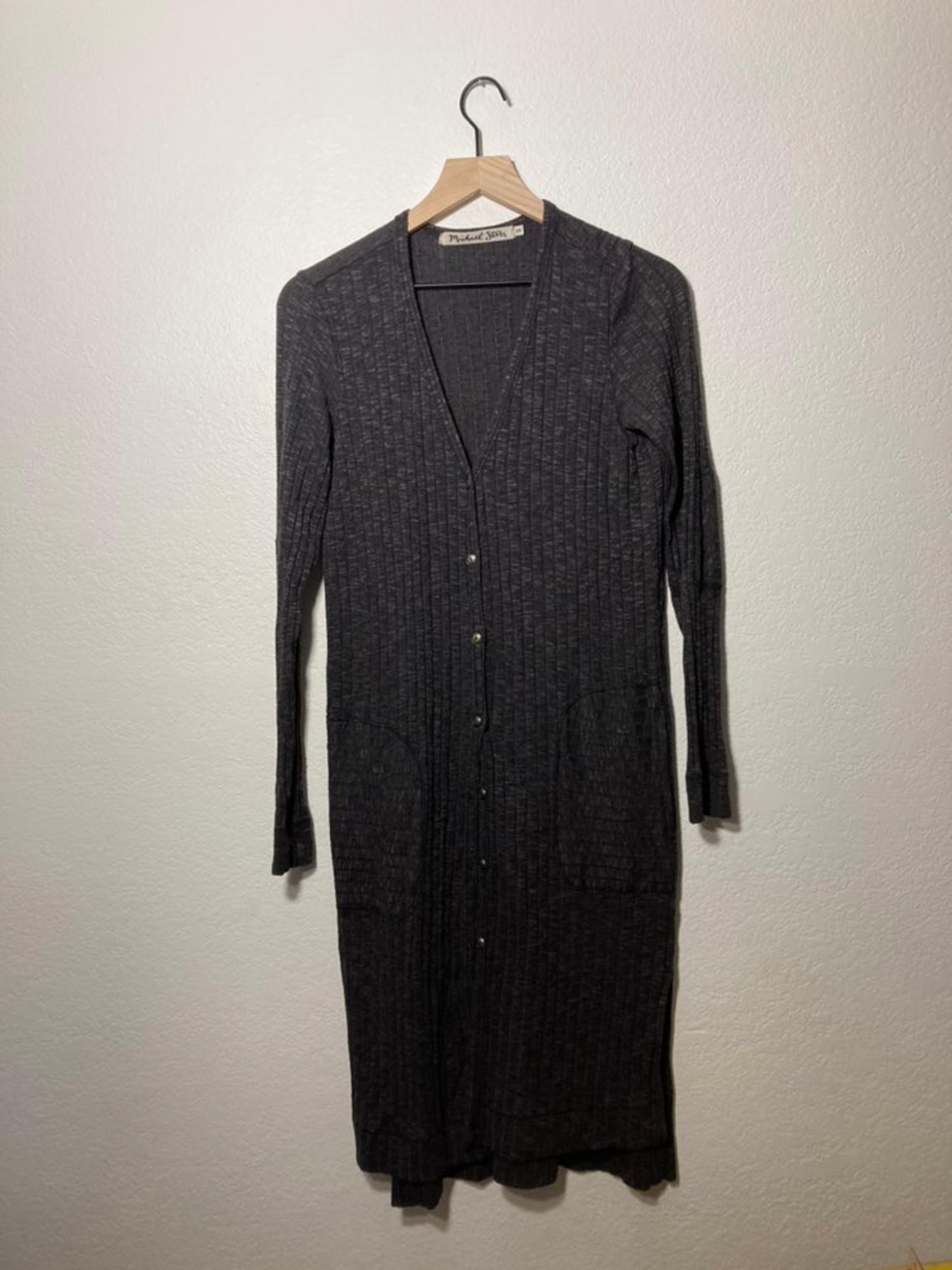 button duster long cardigan sweater - Michael Stars